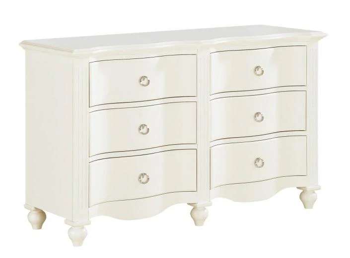 Meghan 6 Drawer Dresser in White 2058WH-5
