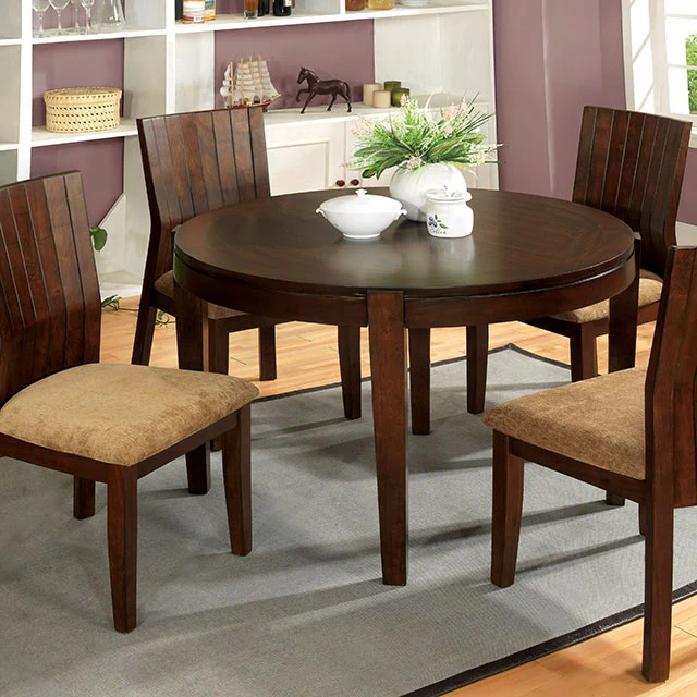 Ottawa Round Dining Table Brown
