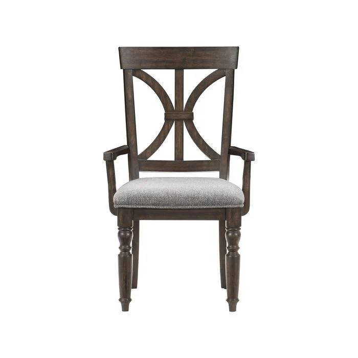 Cardano Arm Chair in Charcoal (Set of 2)