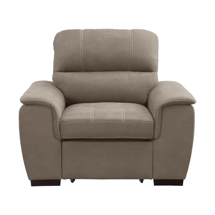 9858TP-1 - Chair with Pull-out Ottoman