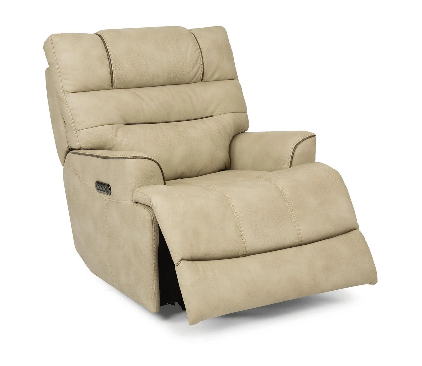 Flexsteel Brian Power Recliner with Power Headrest and Lumbar