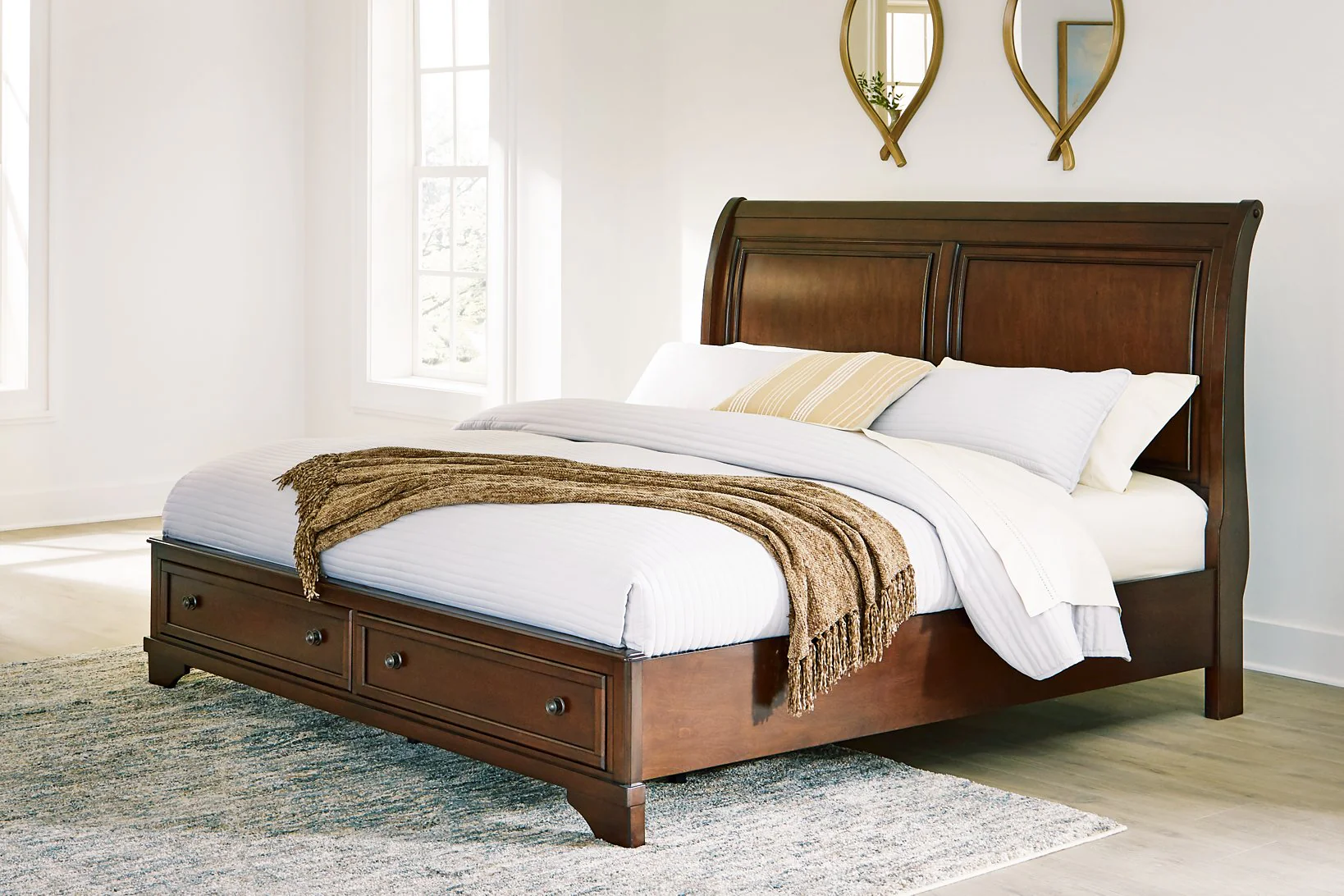 Trellington Sleigh Storage Bed