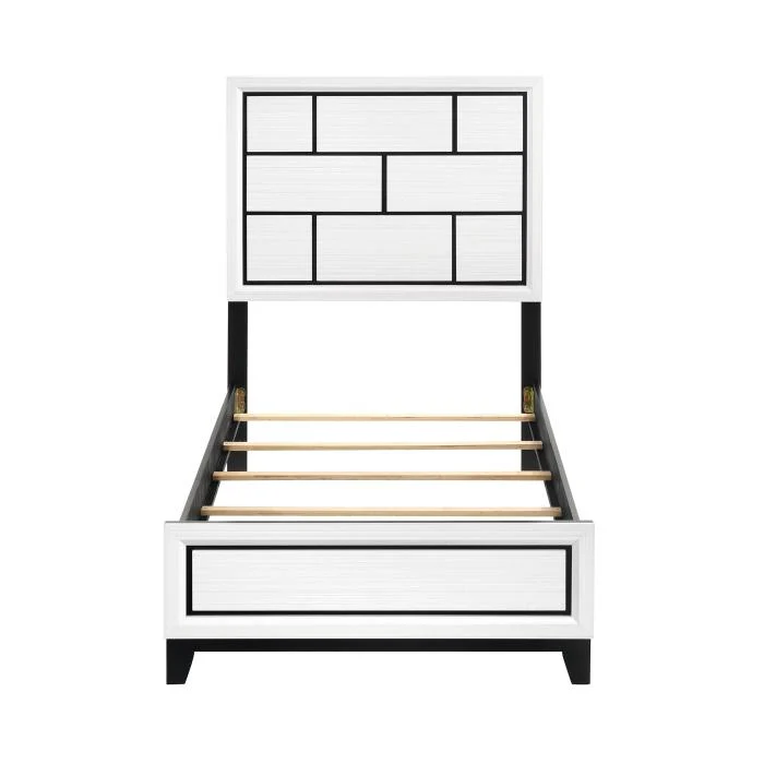 1645WHT-1-Youth (2) Twin Bed
