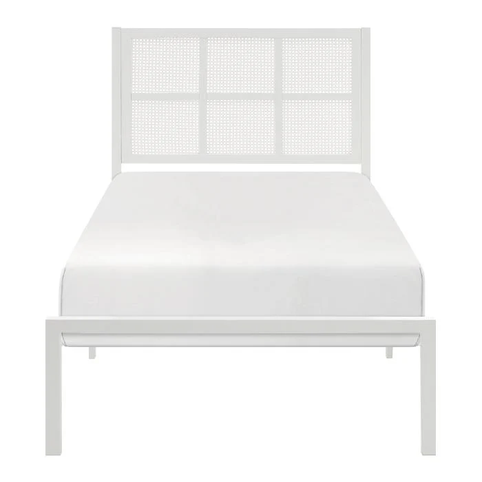 1635WHT-1-Youth Twin Platform Bed