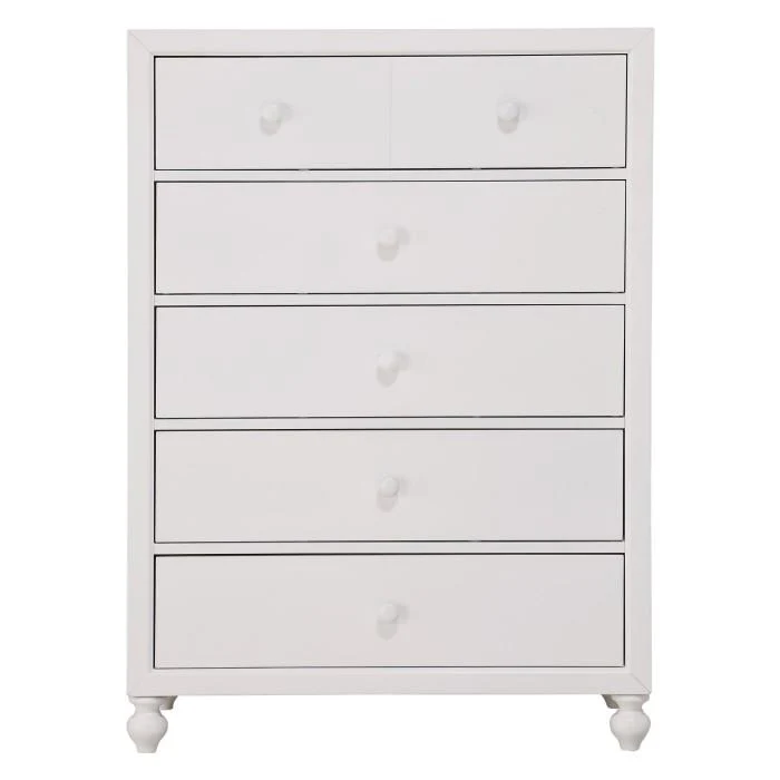 Wellsummer 5 Drawer Chest in White 1803W-9