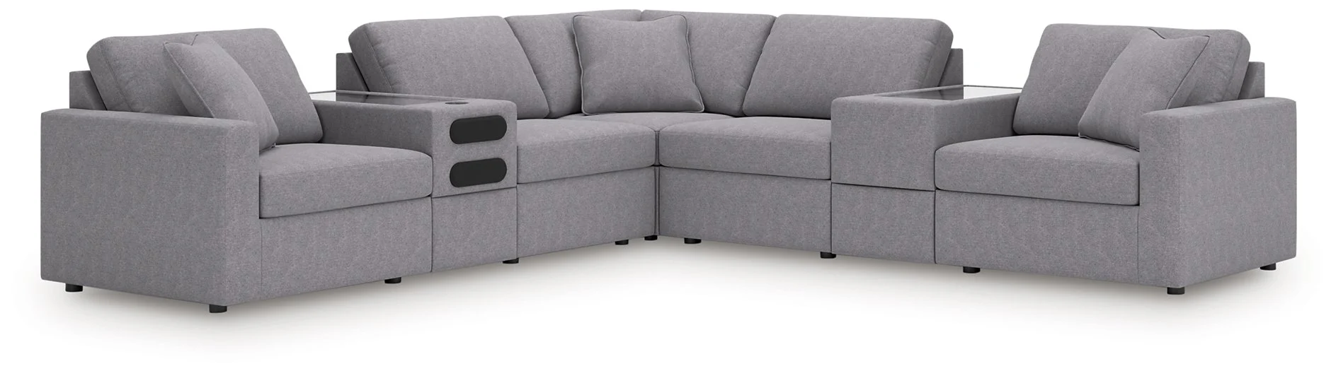 Modmax Balanced Sectional with Audio and Storage Consoles