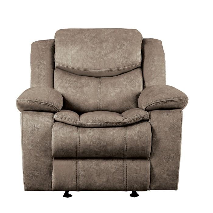 Bastrop Glider Reclining Chair in Brown 8230FBR-1