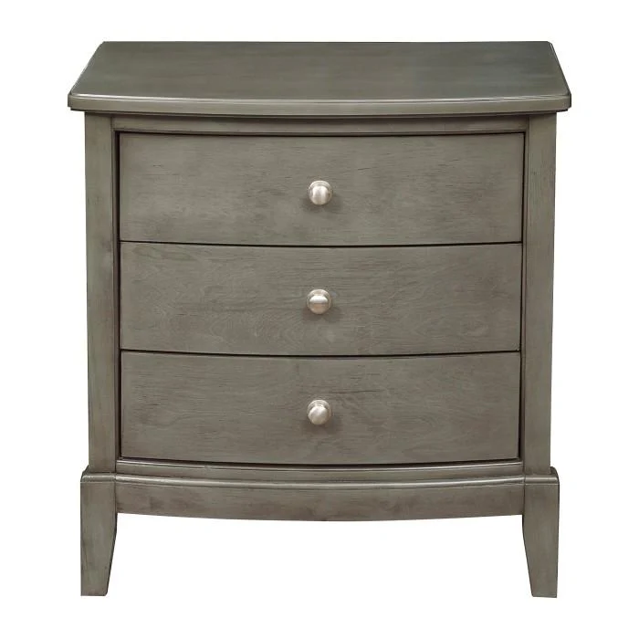 Cotterill 3 Drawer Nightstand in Gray 1730GY-4