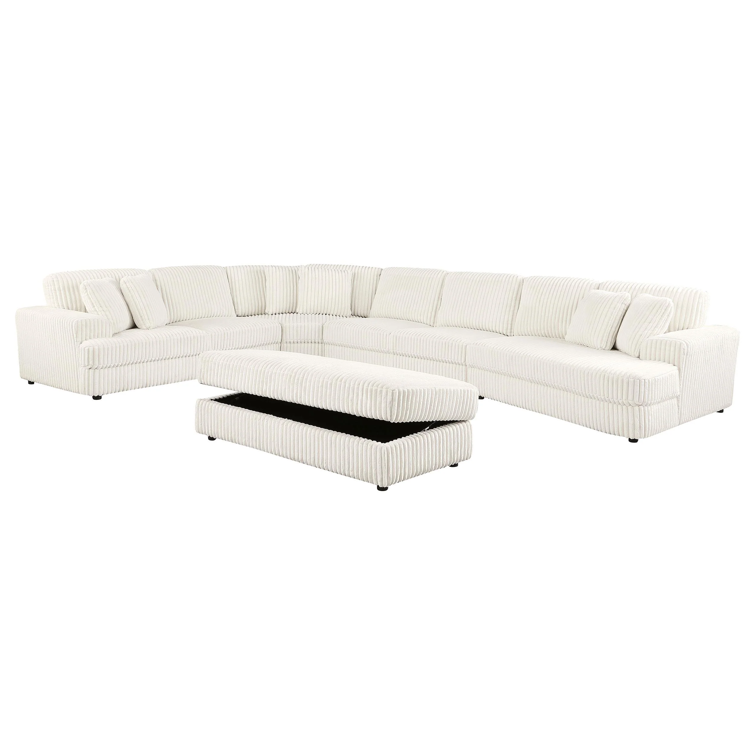Emberson Upholstered Modular Sectional Sofa Ivory