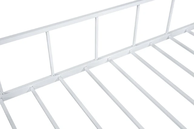 Rhonda Twin Loft Bed White, Silver, & Black