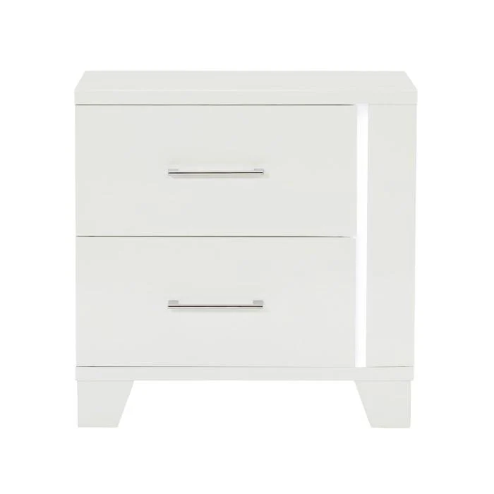 Kerren Nightstand in White 1678W-4