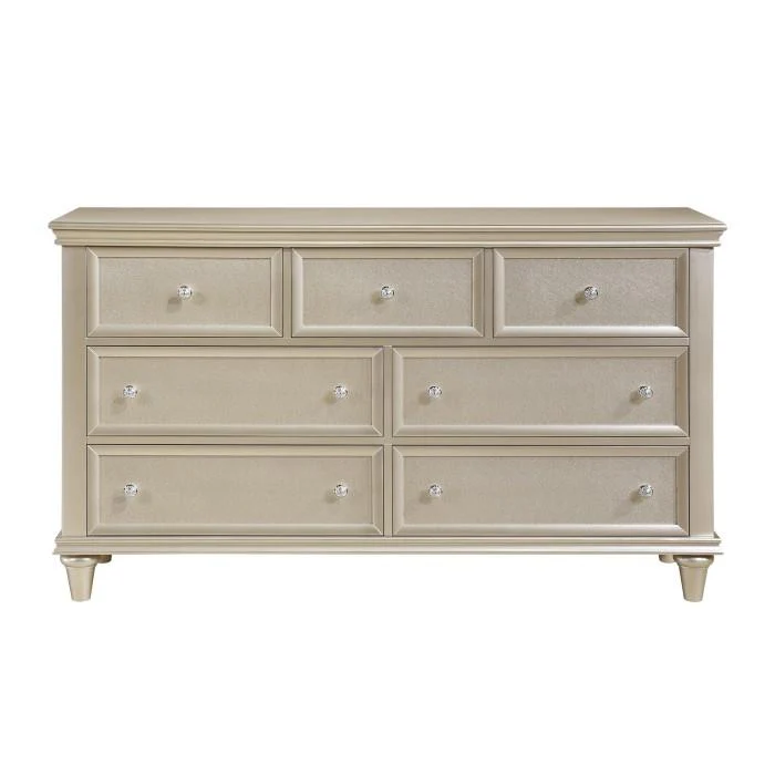 Celandine 7 Drawer Dresser in Silver 1928-5