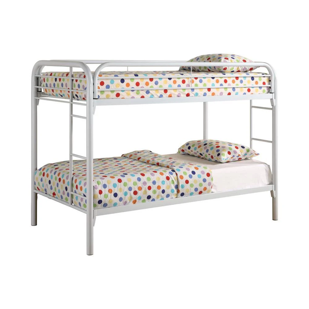 Morgan Twin Over Twin Bunk Bed Black & White