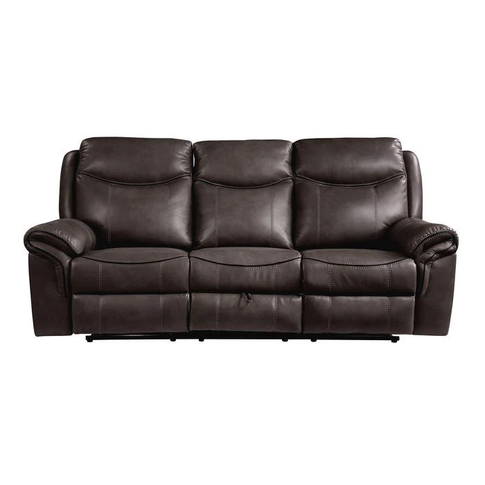 Aram Double Glider Reclining Sofa in Brown 8206BRW-3