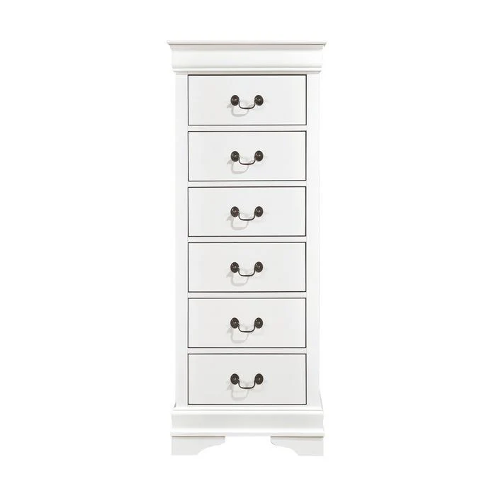Mayville 6 Drawer Lingerie Chest in White 2147W-12