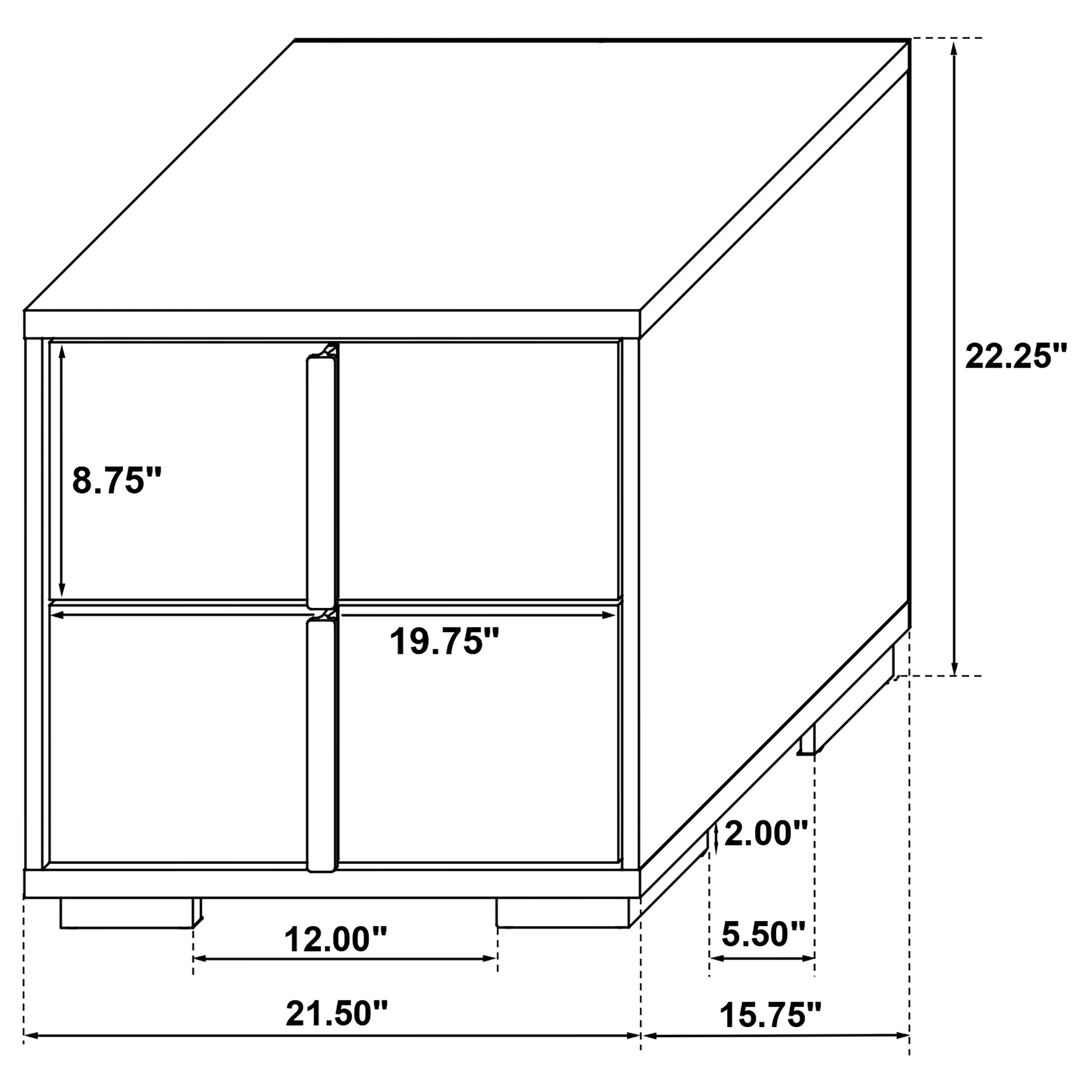 Marceline Bedroom Sets White & Black 4 & 5 Piece