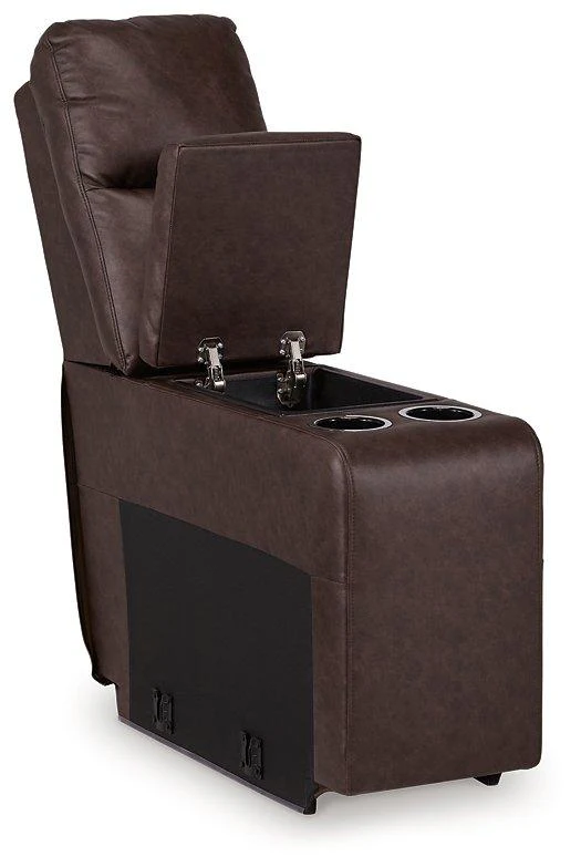 Punch Up Power Reclining Sectional Loveseat with Console