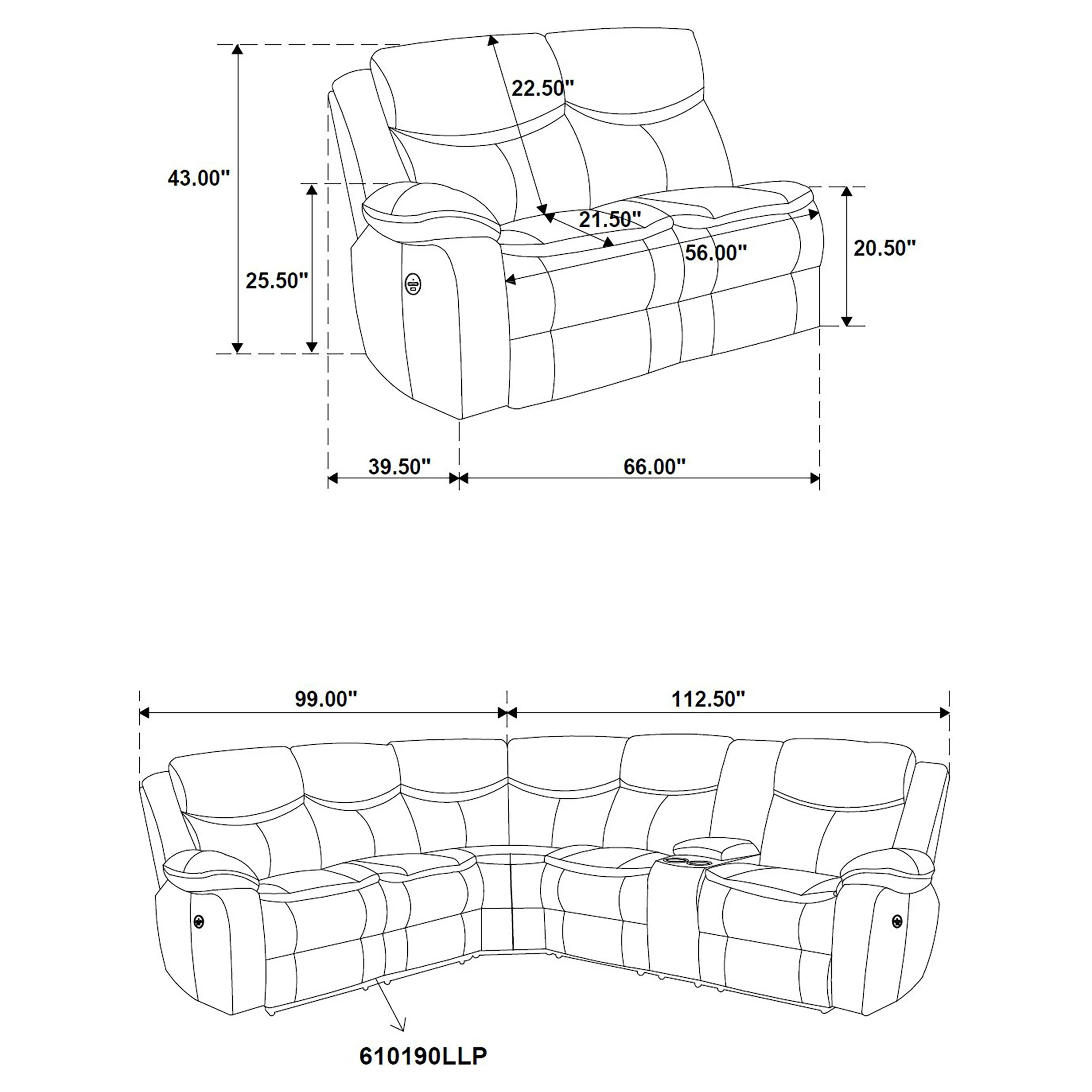 Sycamore Reclining Sectionals