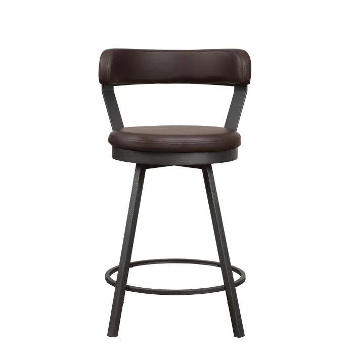 5566-24BR - Swivel Counter Height Chair, Brown