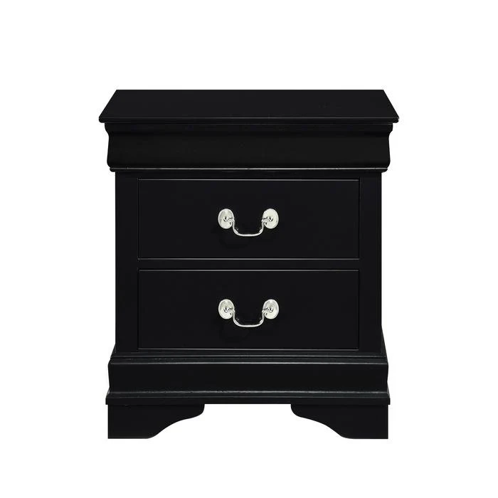 Mayville 2 Drawer Nightstand in Black 2147BK-4