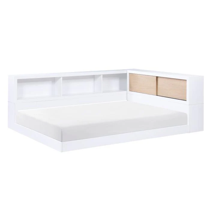 B2012BCF-1BC - (4) Full Bookcase Corner Bed