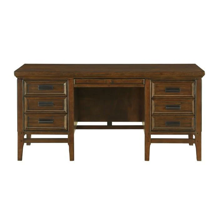 Frazier Executive Desk in Brown Cherry 1649-17