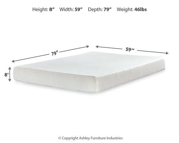 Chime 8 Inch Memory Foam Mattress in a Box