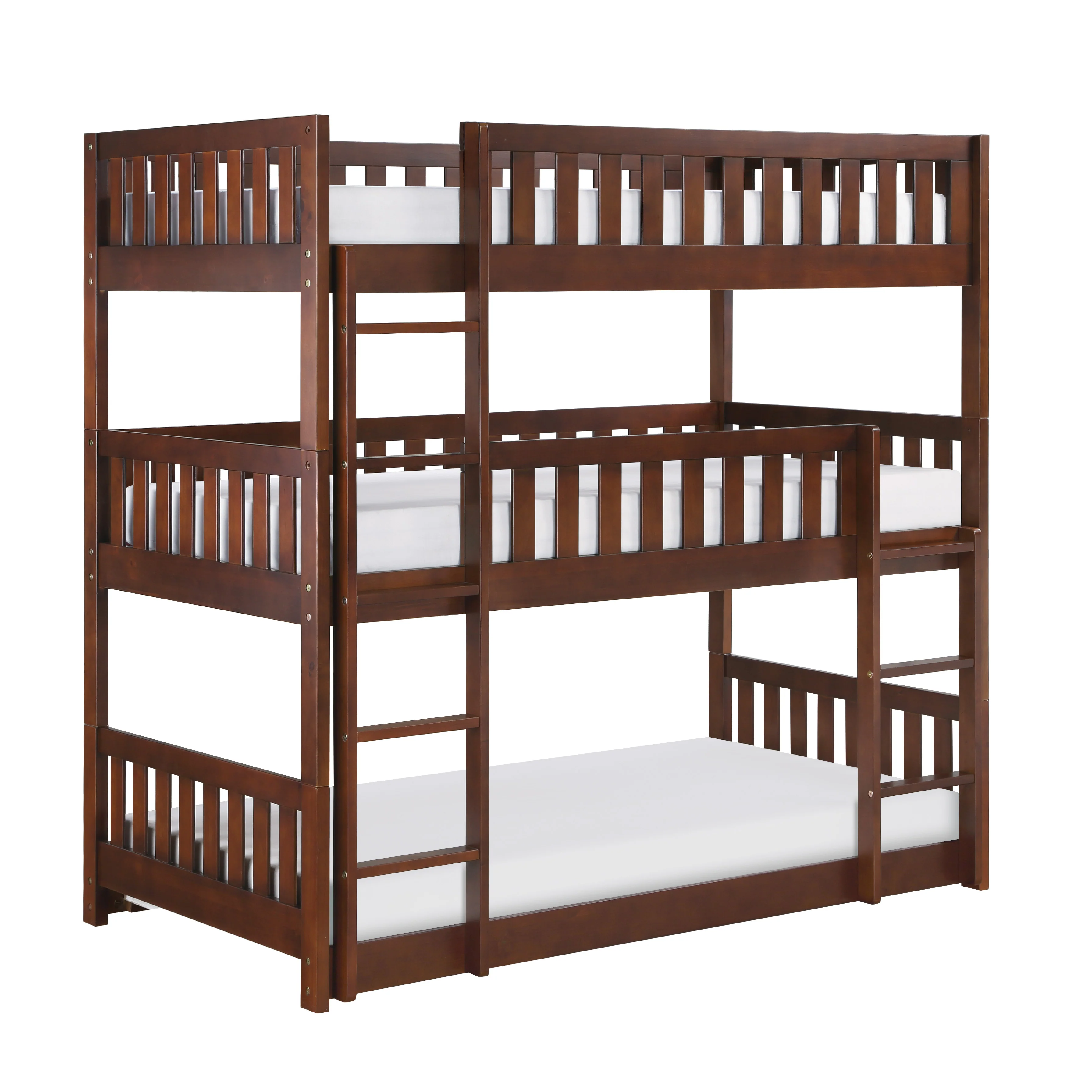 Rowe Triple Twin Bunk Bed CHERRY