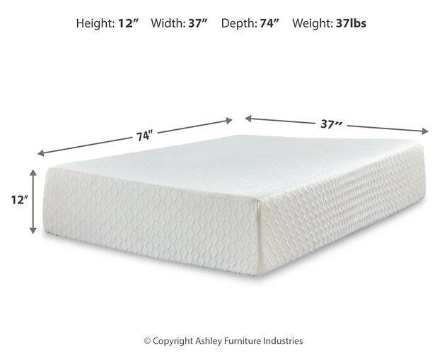 Chime 12 Inch Memory Foam Mattress in a Box