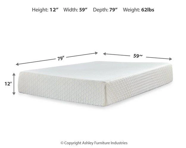 Chime 12 Inch Memory Foam Mattress in a Box
