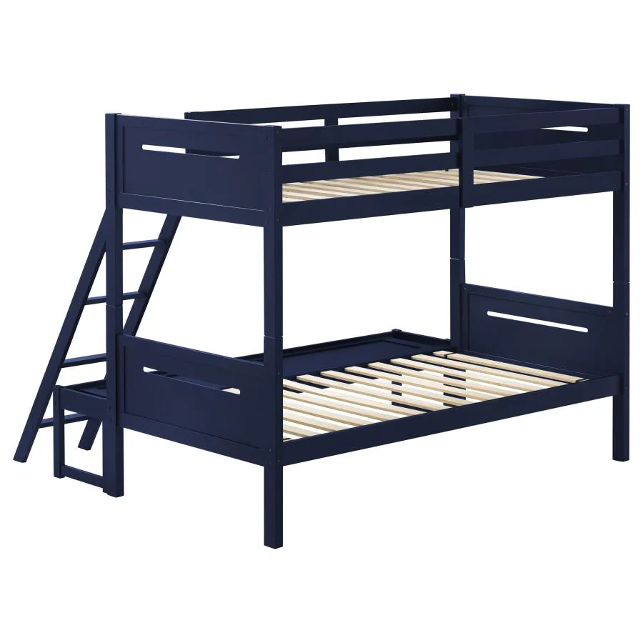 Littleton Twin Over Full Bunk Bed Blue
