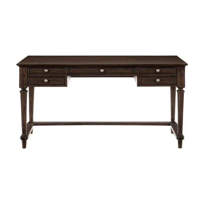 Cardano Writing Desk w/ 3 Working Drawers in Charcoal 1689-16