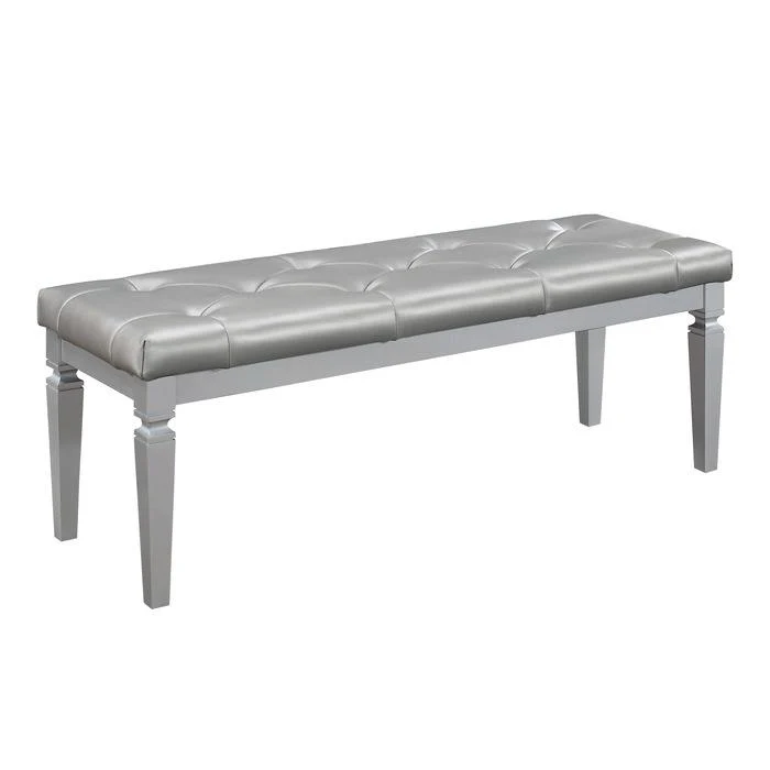 Allura Bed Bench in Silver 1916-FBH