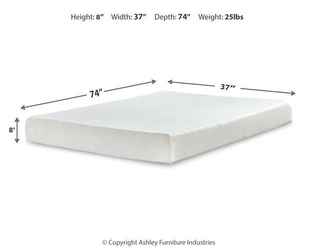 Chime 8 Inch Memory Foam Mattress in a Box