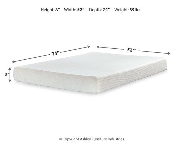 Chime 8 Inch Memory Foam Mattress in a Box