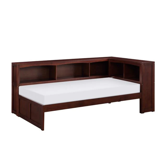 B2013BCDC-1BC - (3) Twin Bookcase Corner Bed
