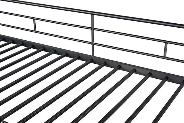 Myles Twin Loft Bed White, Silver & Black