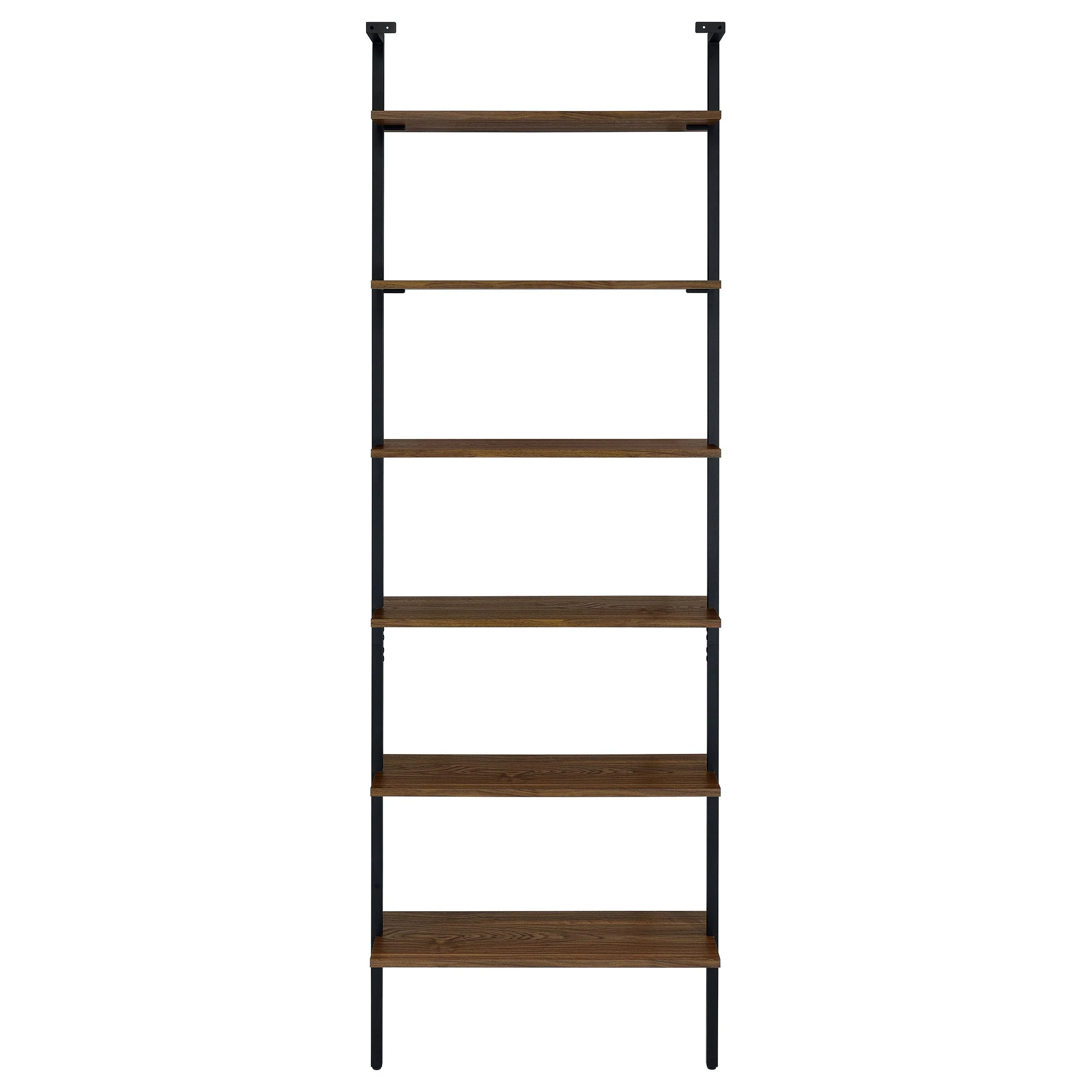 Owens 3-piece 96-inch Wall Mounted Bookshelf Set Walnut