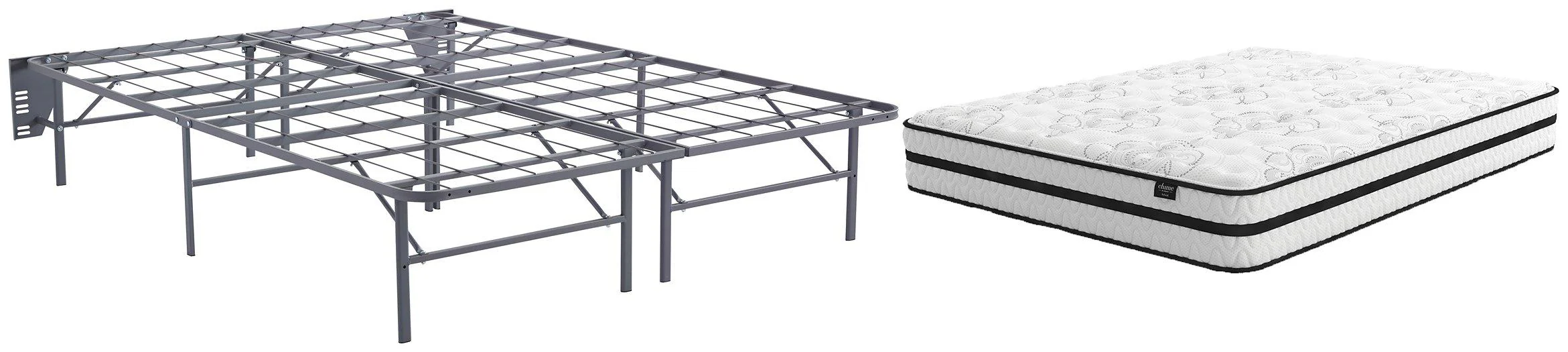 Chime 10 Inch Hybrid 2-Piece Mattress Package
