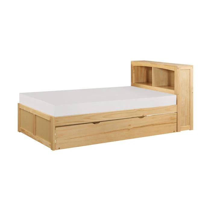 B2043BC-1R - (3) Twin Bookcase Bed with Twin Trundle
