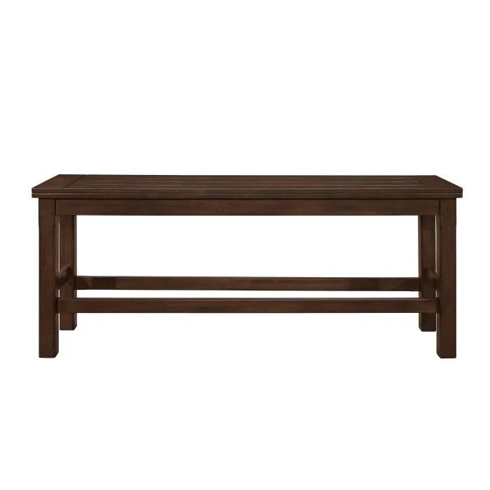 Schleiger Counter Height Bench in Dark Brown 5400-24BH