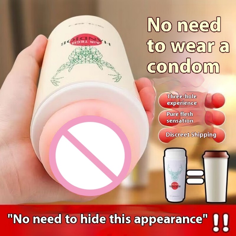 Male Masturbator Cup Milk Tea Artificial Soft Pocket Pussy Adult Sex Toys Realistic Vaginal Sucking Penis Pump Vagina Adult Sex