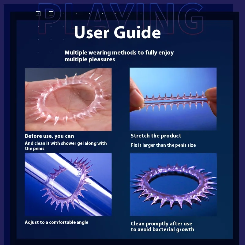 Reusable Delay Ejaculation Male Penis Semen Cock Ring Adult Toys For Men Dick Transparent Stronger Erection Enhancer Sex Toys