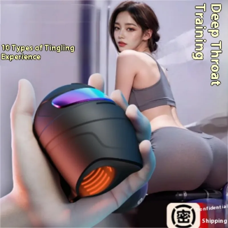 Automatic Male Glans Exerciser Endurance Exercise Enlarge Men Dildo Delay Cock Rings Stronger Enhancement Adult Sexy Toy for Men