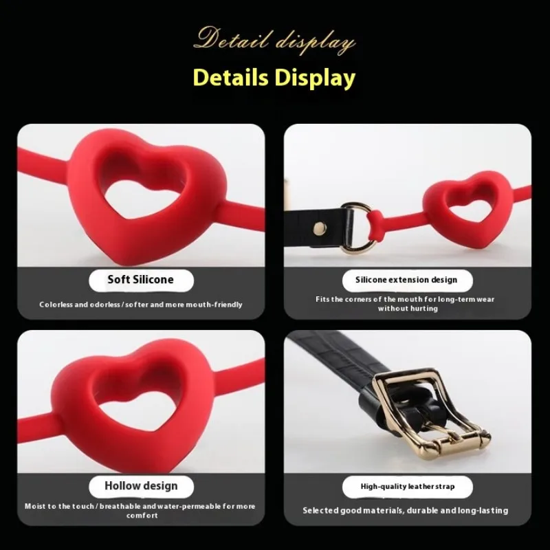 Compel Silicone Mouth Gag Love Sex Toys Opener Tongue Bondage Restraints Oral Sex Stimulation BDSM Open Mouth for Adult Couples