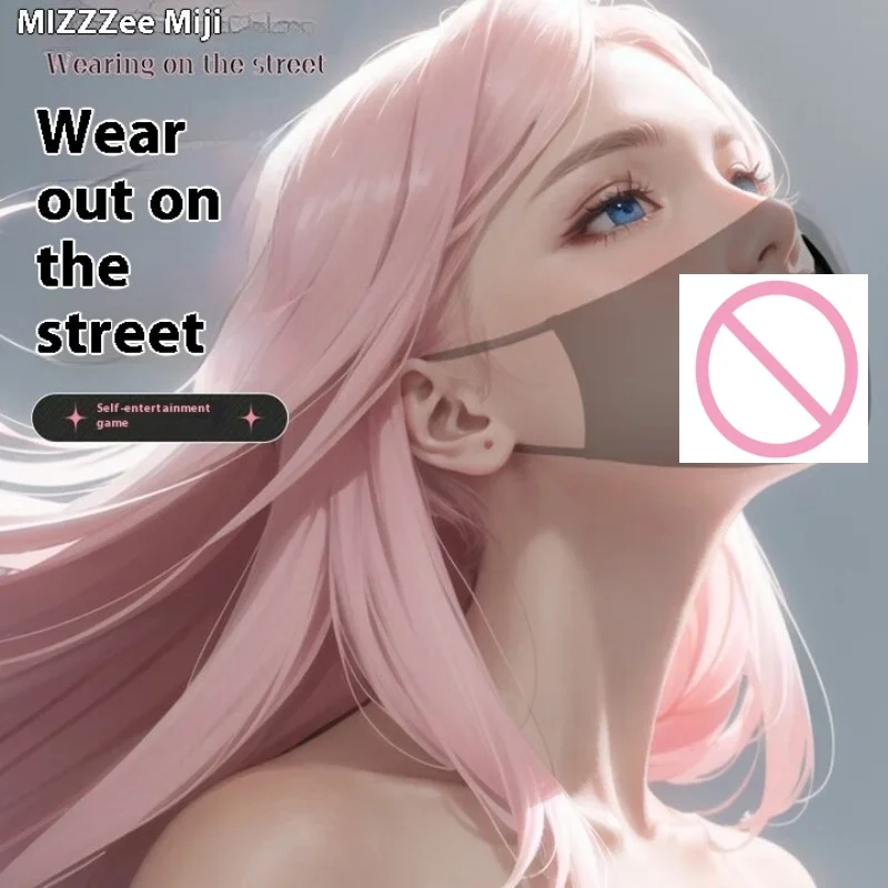 BDSM High-quality Mask mouth plug Bondage Harness Gag in Mask with Mouth Gag Silicone Dildo Penis Plug Sex Toys for Couples