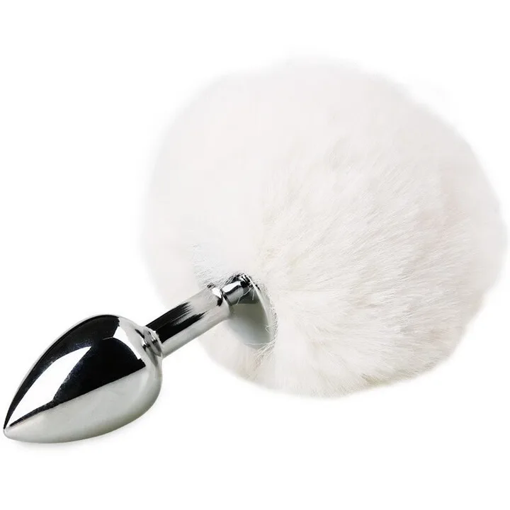 Plush Anal Plug Rabbit Tail Adult Sex Toys For Women Butt Male Gay Dildos Cosplay Bunny Steel Men Prostate Massager Smooth Touch