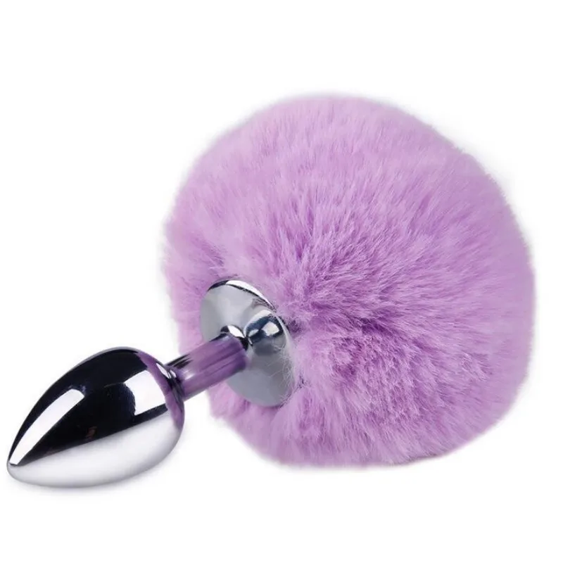 Plush Anal Plug Rabbit Tail Adult Sex Toys For Women Butt Male Gay Dildos Cosplay Bunny Steel Men Prostate Massager Smooth Touch