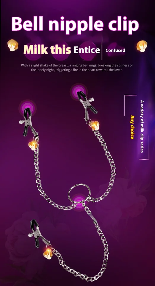 7 styles Silicone Nipple Clamps Sex Toys for Women Breast Clip Electric BDSM Small Bell Flirting Teasing Adult Toys For Couples