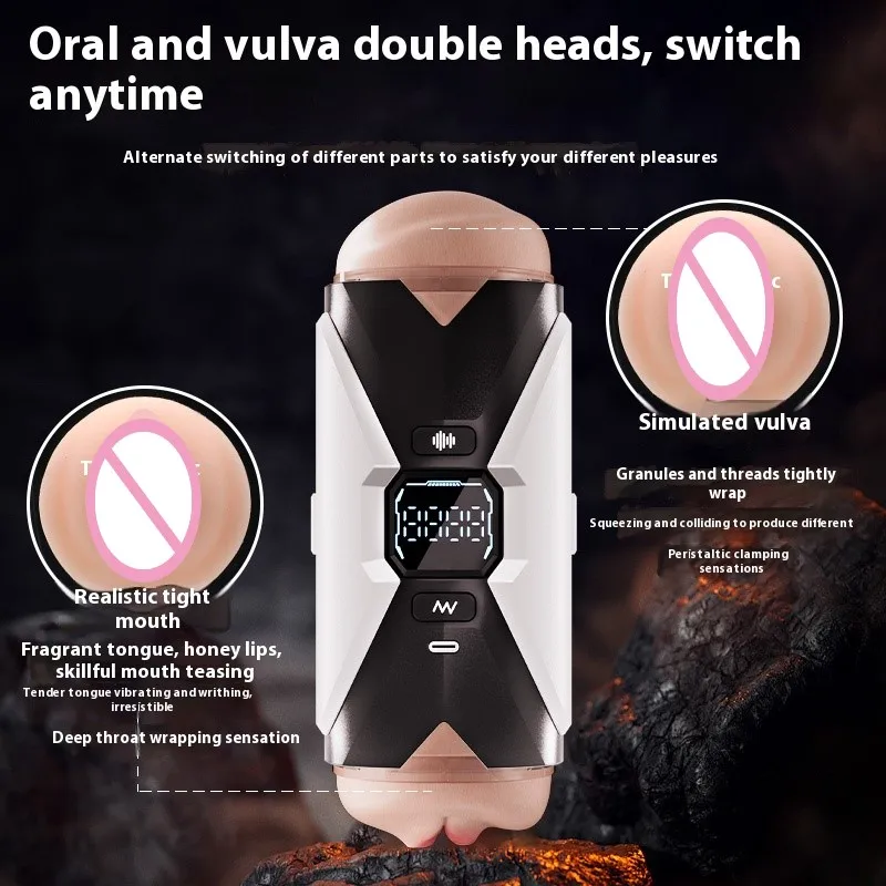 Powerful Male Masturbator Cup APP Automatic Sex Toys For Man Oral Vaginal Sucking Penis Pump Pussy Vacuum Pocket Vagina Adult